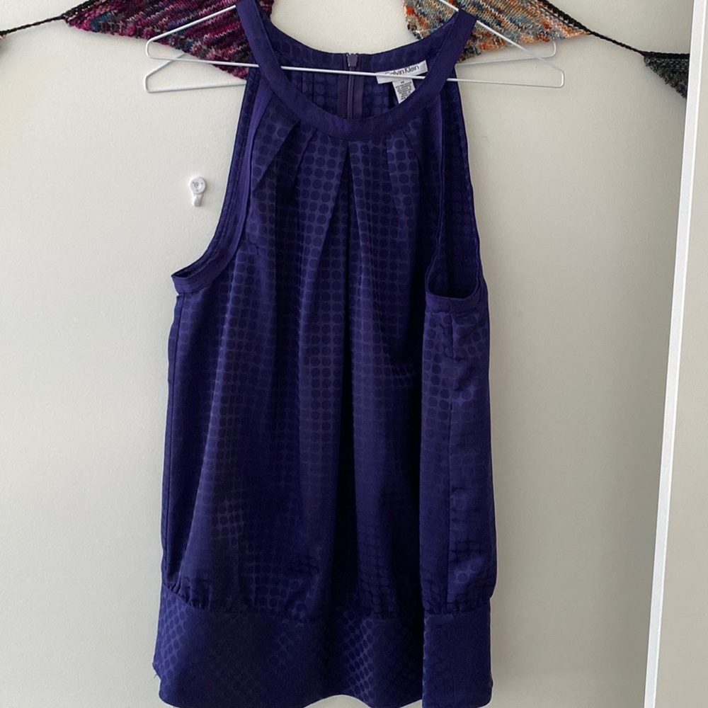Calvin Kline blue sleeveless top
